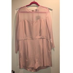 ASOS Sweetheart Mesh Top Romper